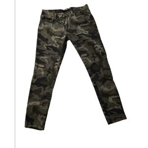 ZARA Woman Premium Camo Skinny Jeans Women's Size 6 (EUR 38) Green Camouflage